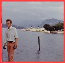 Brian with the Swiss Alps in the background