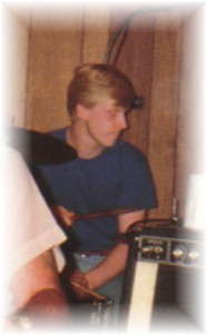 Stuart on drums