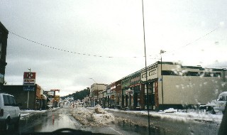 Williams Ariz. Main St.Where we were snowed in driving up to Flagstaff.