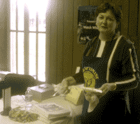 Carrotfest Chair Person (MargeRiddle) Opening the Cooking Contest Events, "N-the-Winners-Are".