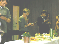 Here comes the Judge(s)! yeah, soon we get to eat?, if they don't sample it all, lol.
