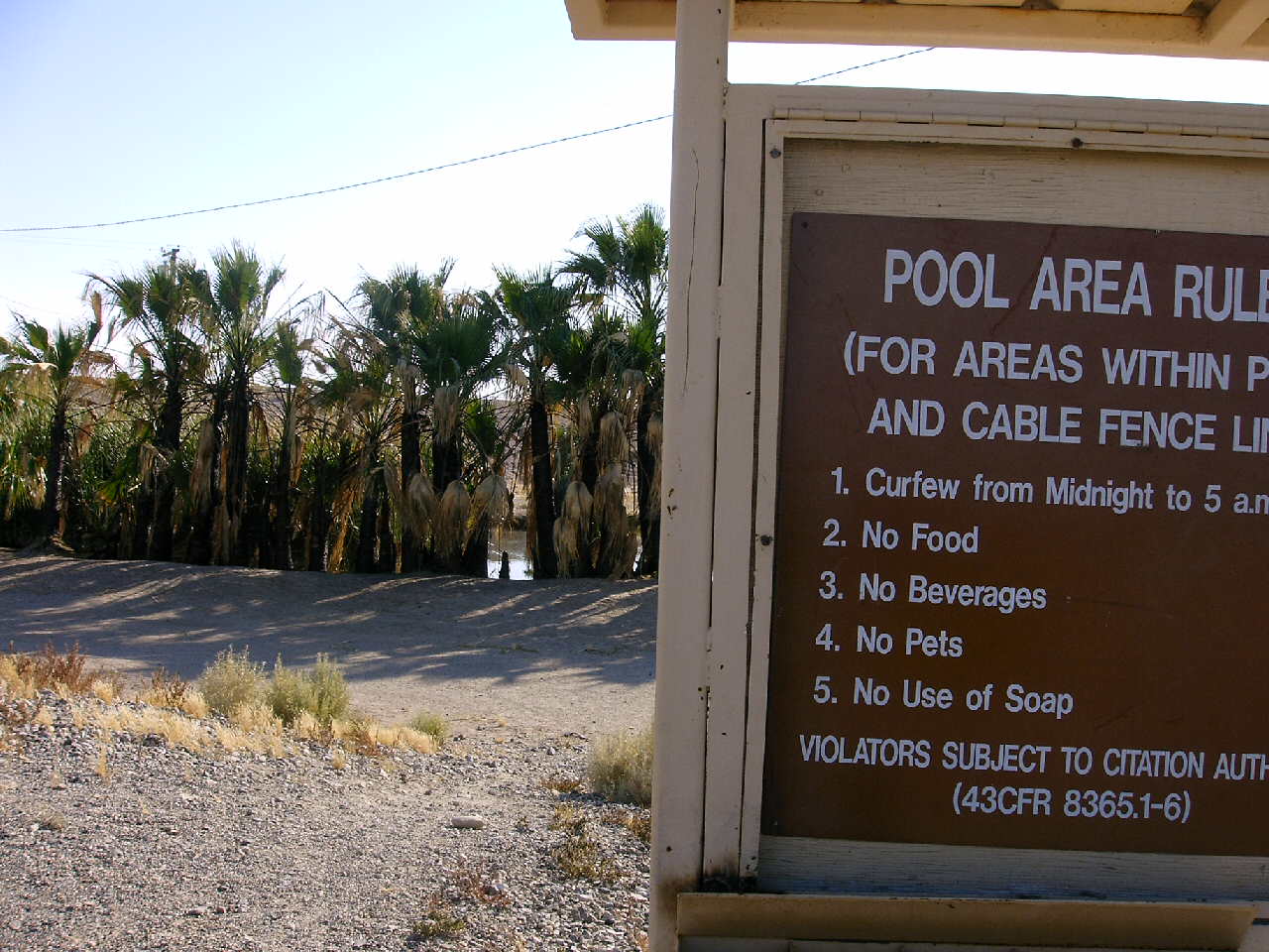 Here are the Hot Springs Pool Rules