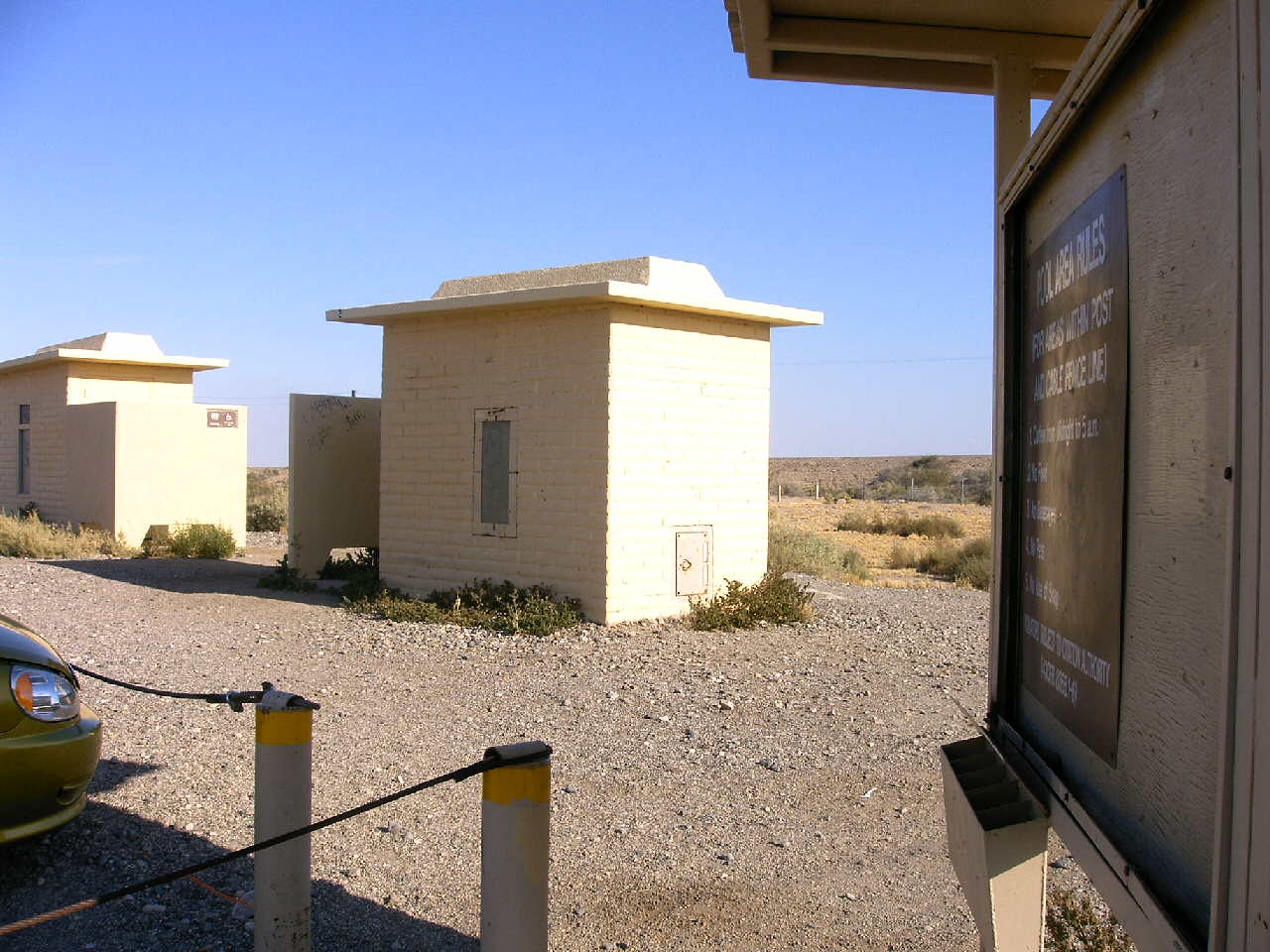 Restrooms and Parking for Hot Springs