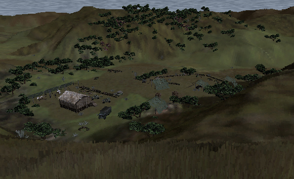 apprach the camp useing the short&nbsp; trees as cover use Vietnam's turrain to pick your targets,,,,,THEY ARE RELENTLESS