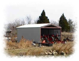 Tractor shed