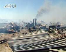Hundreds of homes were burnt to the ground