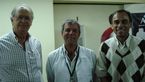 VII Simp&oacute;sio M&eacute;dico Acad&ecirc;mico de Homeopatia da Unicamp: os palestrantes Durval Checchinato, Milton Lopes e Ariovaldo Ribeiro.