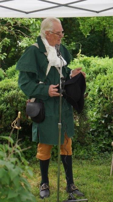 Larry Johnson as Abel Johnston at Ft. Loudon. Copyright by Larry Johnson and found on www.libertyman.net