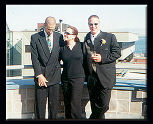 Jay, Me, and Eric at Eric and Alexa's wedding...