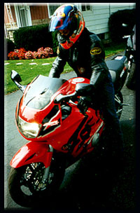 Me on Carlo's F3 before a ride...