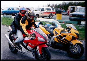 Me w/ Dave before a ride around the track on an R1...