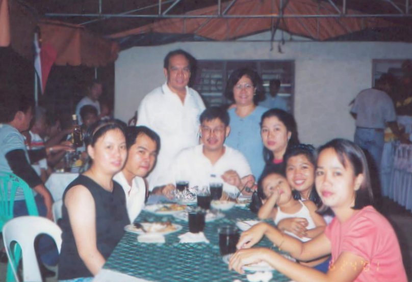 with my aunts and uncles