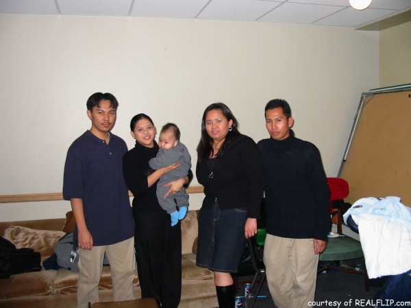 (L-R):my brother mark, marife with jesse, meeh and zerwin