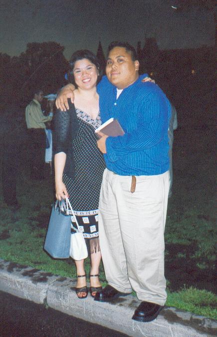 Maricar and Marco - outside Convocation Hall