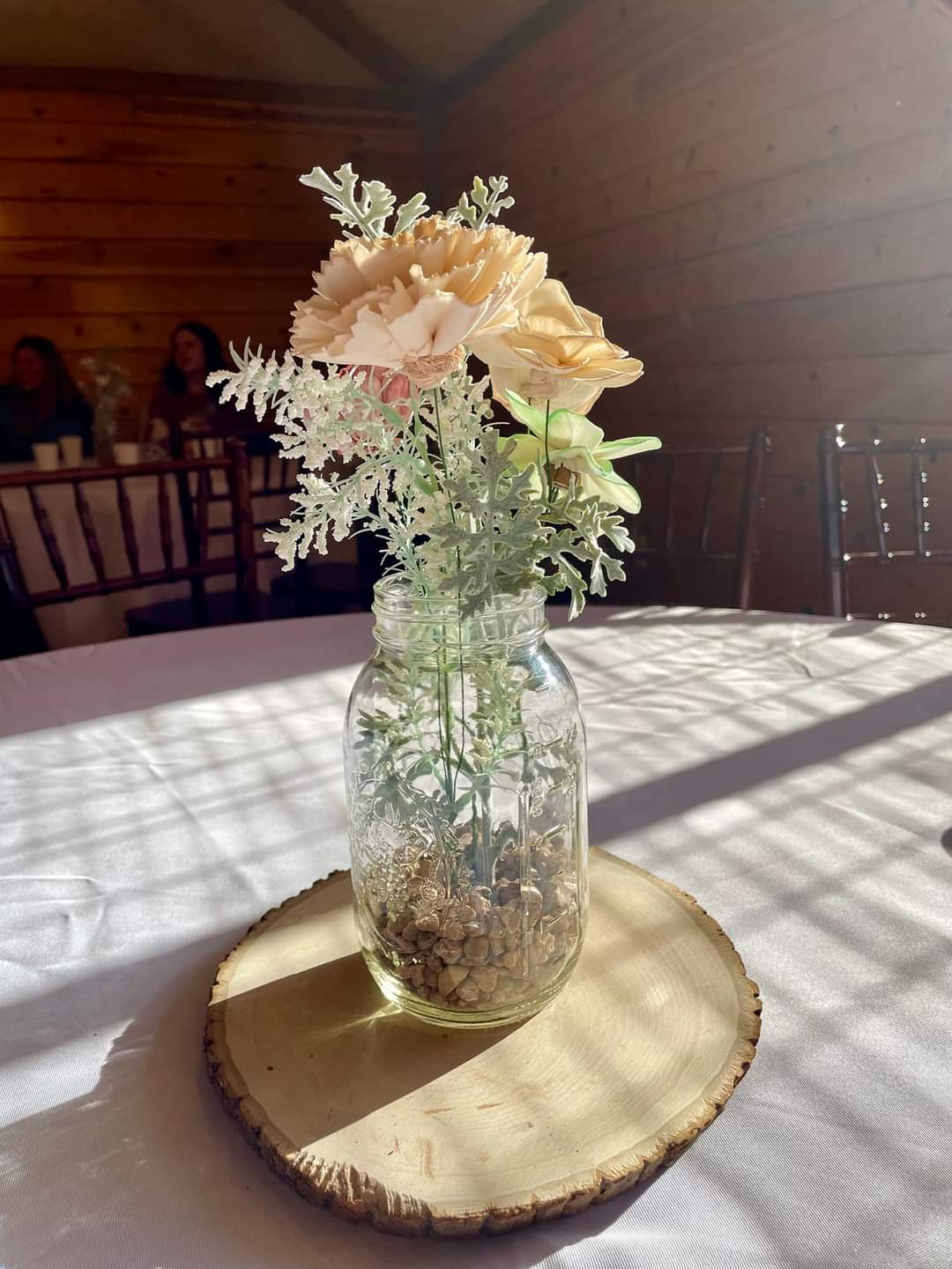 Brown wedding decor