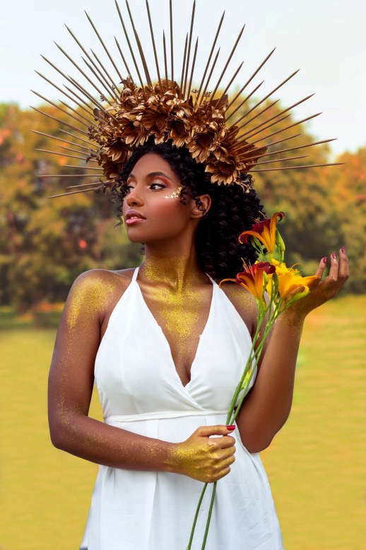 artistic flower crown