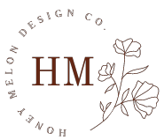 honey melon design co logo