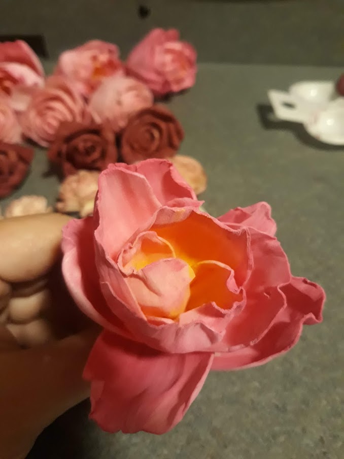 floral hand painting process