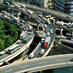 traffic clover leaf