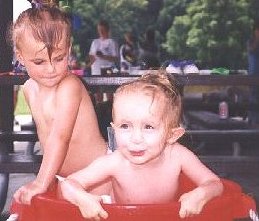 Charlie & Jade cool off