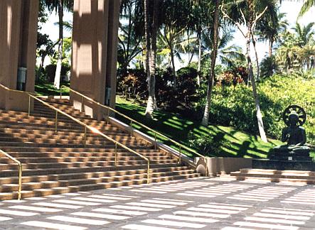 Base of the Grand Staircase at the Hilton Waikoloa