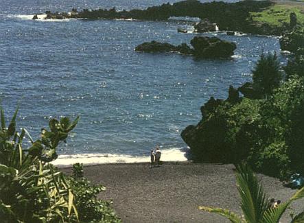 Beach at Wainapanapa State Park, Maui