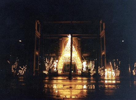 Christmas decorations at Hawaii Newspaper Agency
