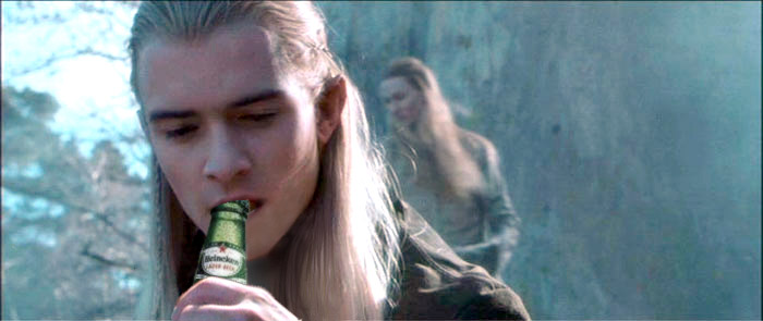 No, Legolas, you'll break your pearly white teeth if you try to open it that way...