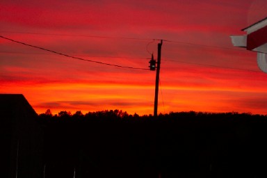 Sunset on our Horse Farm