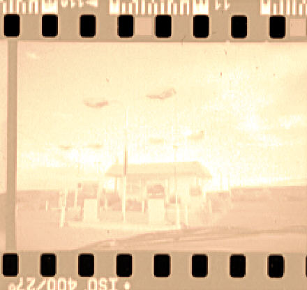 an old gas station on west end o' gallup