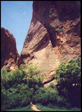 My Friend Dan Climbing at Garden of the Gods