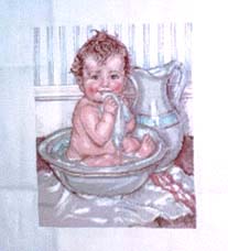 Bathing Baby