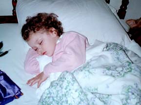 Brianna, sleeping.