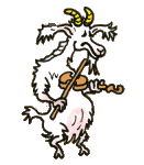 Goat with fiddle