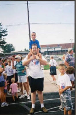 Brian & Brock, walking in Relay