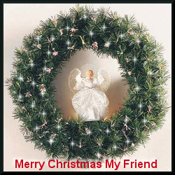 Angel in wreath