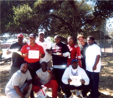 This handsome bunch are some of the coaches that participated in Show-time's Free Football Camp 2003.&nbsp; 