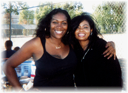 Two of the beautiful mom's who had their children participate in last year's camp...