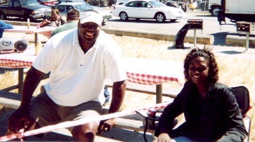 Here are two of our greatest assets - our volunteers!&nbsp; This is Coach & Rose taking a break & chillin' on the last day of Camp. Much thanks goes out to all our volunteers who put in a lot of time and energy at last year's camp.&nbsp; See you all this coming July!
