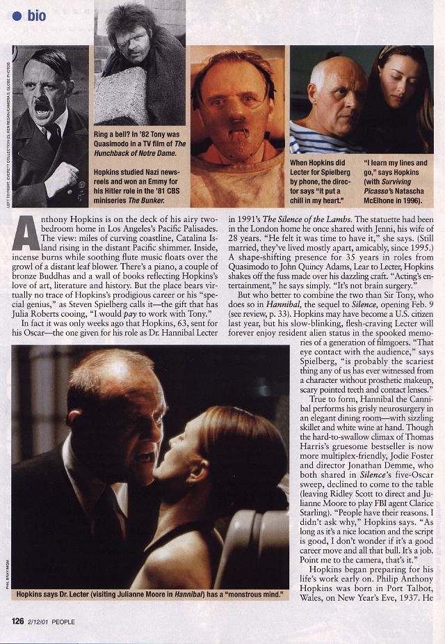 People Magazine - February, 12, 2001