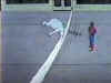 How is a web-barrier that thin supposed to strong enough to send the Rhino flying backwards?