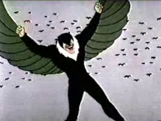 The bird-brain Vulture apparantly is the one bringing the sky down