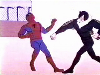 Then Vulture decided to try to give Spidey a matching purple eye
