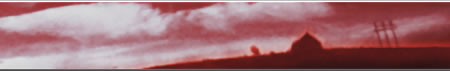lone house on plain burning
