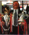 Sir Alex with the Cups