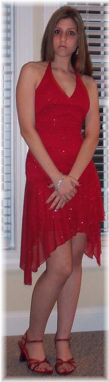 Pic of me my mom took before Homecoming...