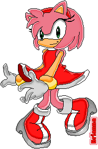 Amy, from Sonic the Hedgehog. Please do not adopt.