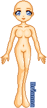 Normal standing pose.