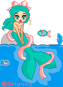 a cute little mermaid that i made for a spring contest entry!