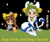 made for an entry at Kawaii Dollz! its Digi Charat with the other Charat...cant remember her name lol